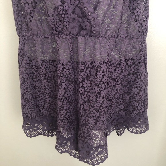 VICTORIA SECRET LACE PURPLE TEDDY.SIZE LARGE - Picture 4 of 9
